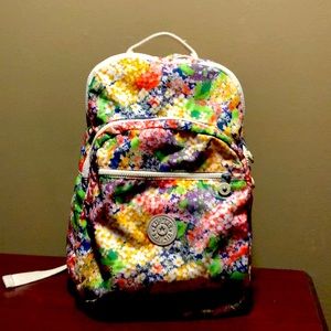 Kipling floral laptop book bag